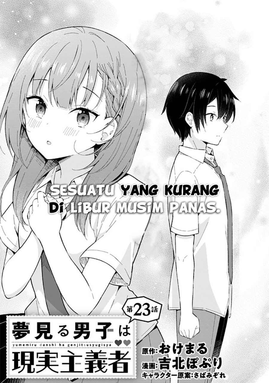 Yumemiru Danshi wa Genjitsushugisha Chapter 23 Bahasa Indonesia