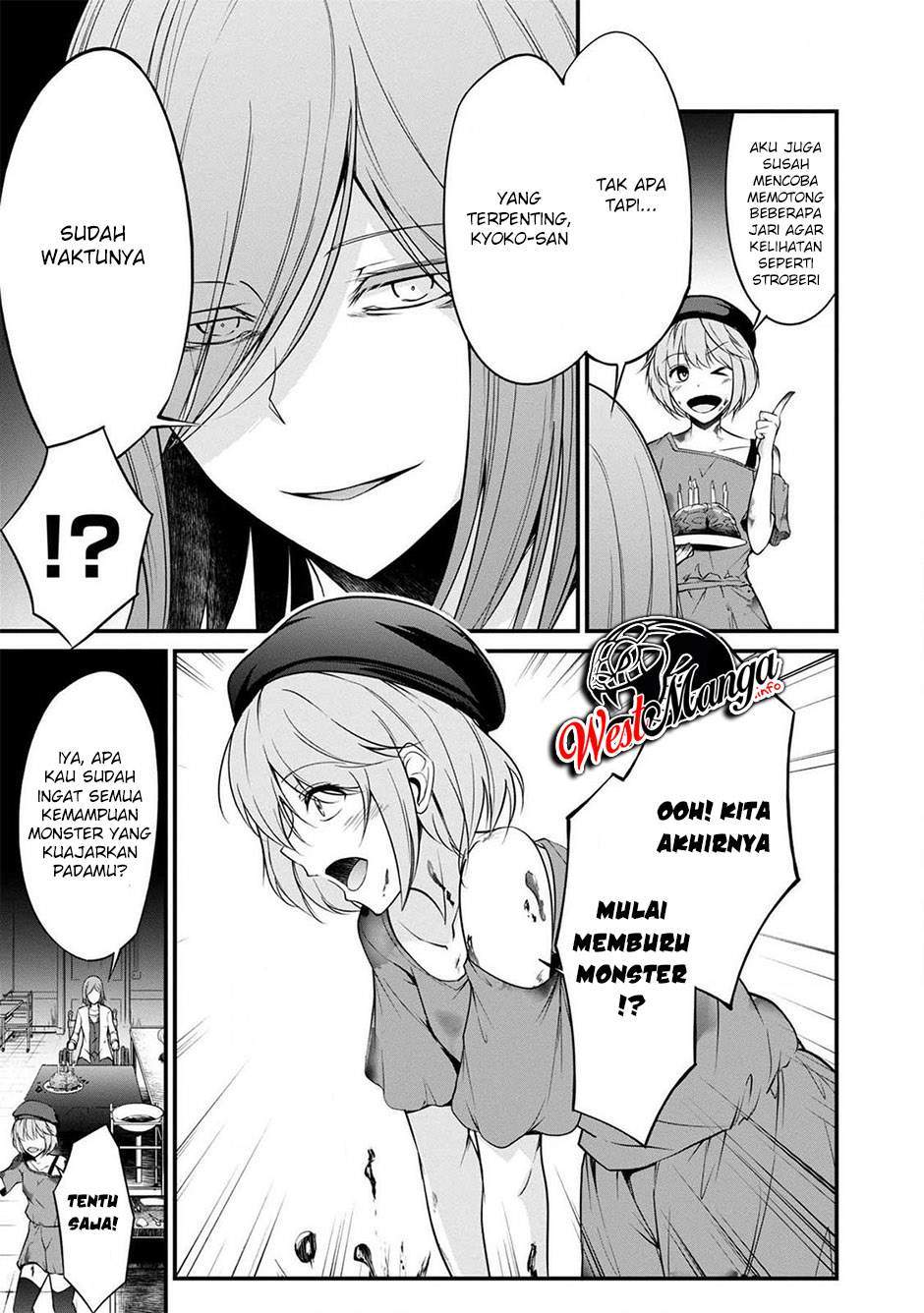 Namae no nai Kaibutsu: Kumo to Shoujo to Ryouki Satsujin Chapter 37 Bahasa Indonesia