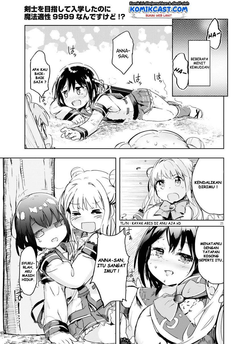 Kenshi o Mezashite Nyugaku Shitanoni Maho Tekisei 9999 Nandesukedo!? Chapter 31 Bahasa Indonesia