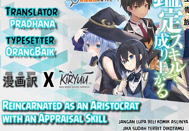 Reincarnated as an Aristocrat with an Appraisal Chapter 7 Bahasa Indonesia