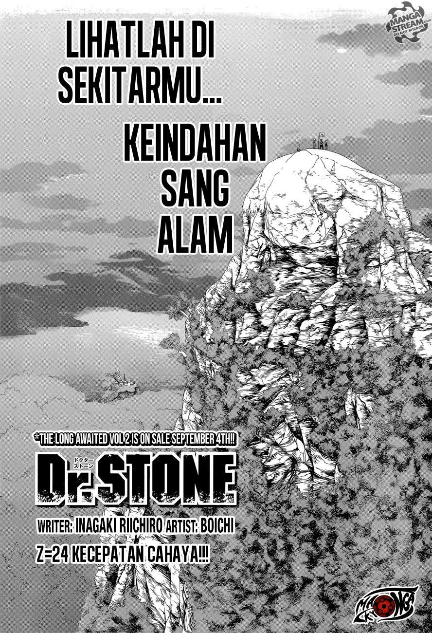 Dr. Stone Chapter 24 Bahasa Indonesia