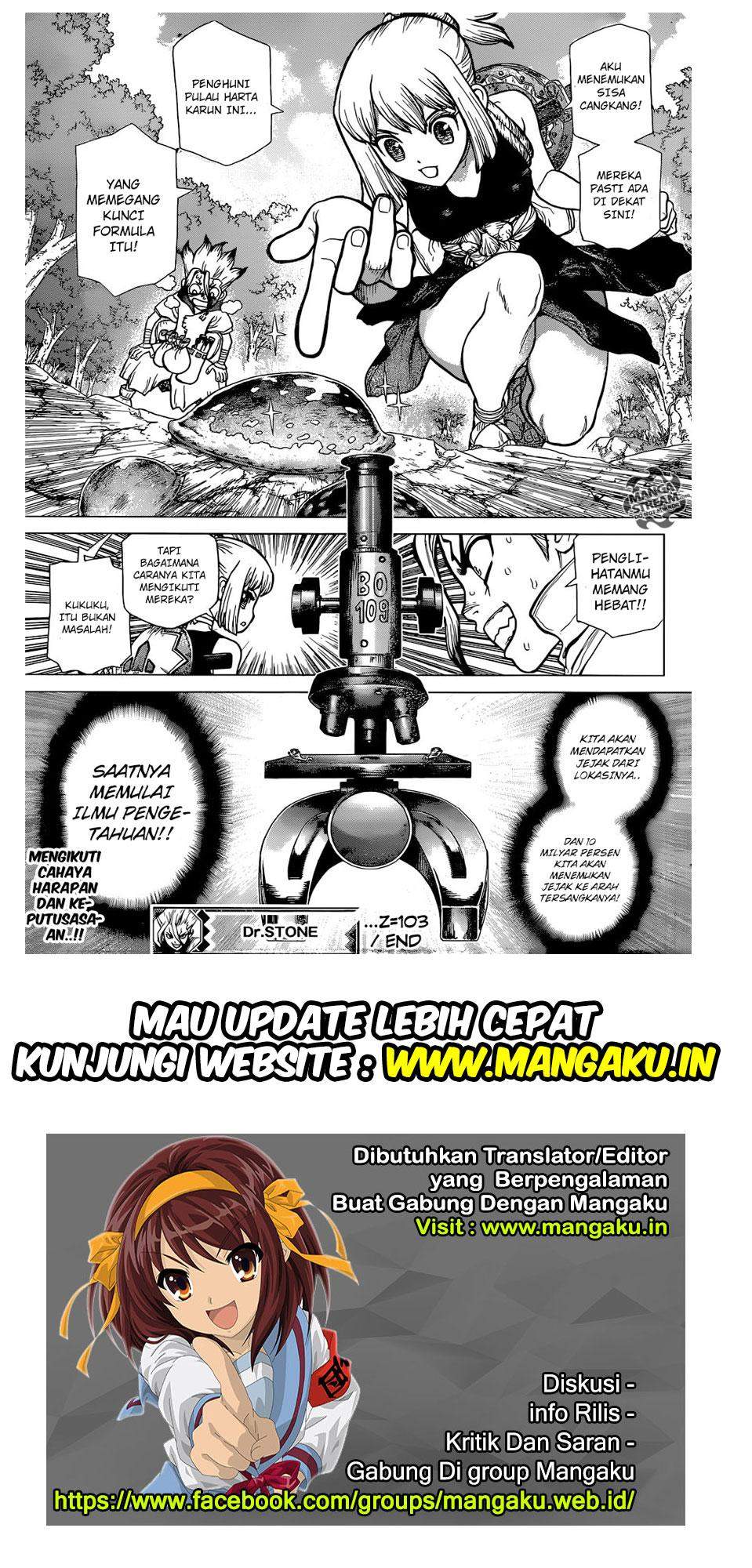 Dr. Stone Chapter 103 Bahasa Indonesia