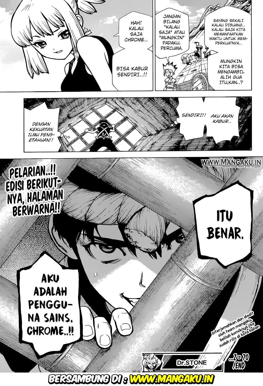 Dr. Stone Chapter 70 Bahasa Indonesia