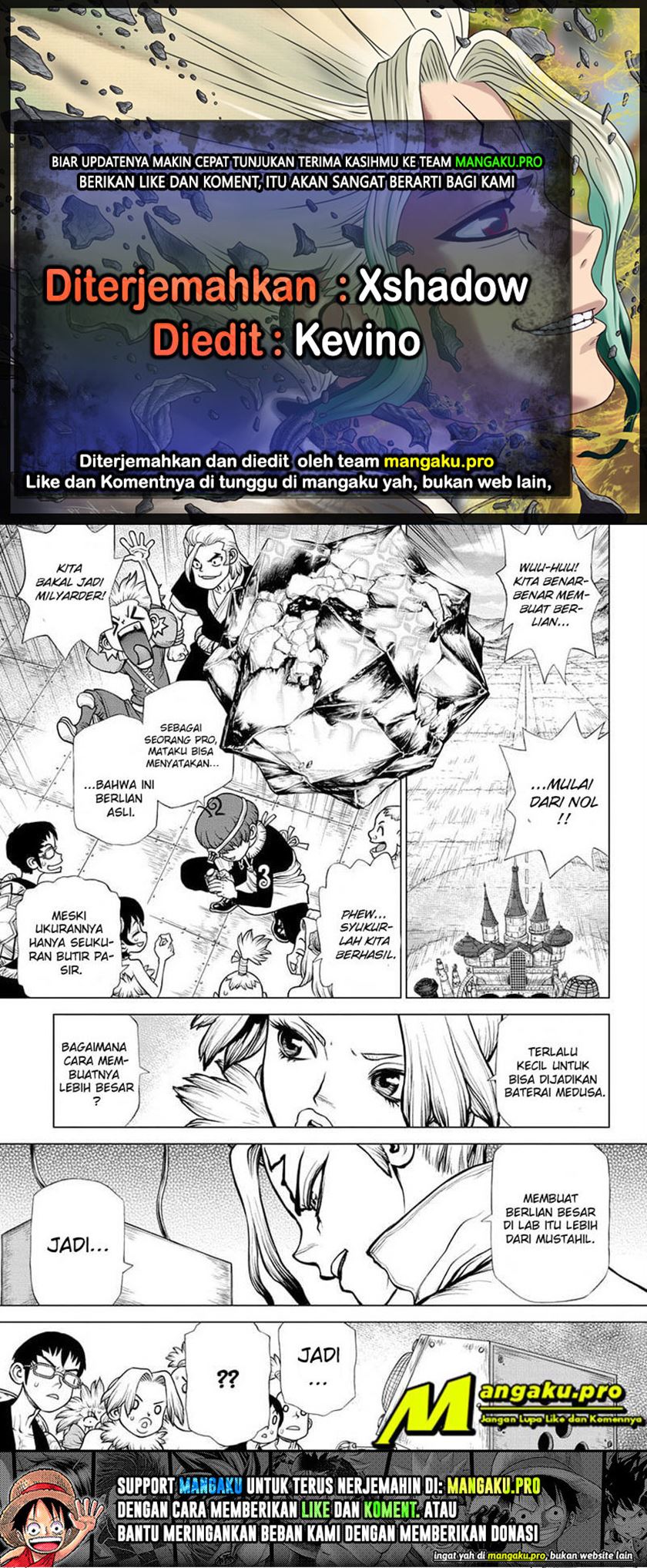 Dr. Stone Chapter 183 Bahasa Indonesia