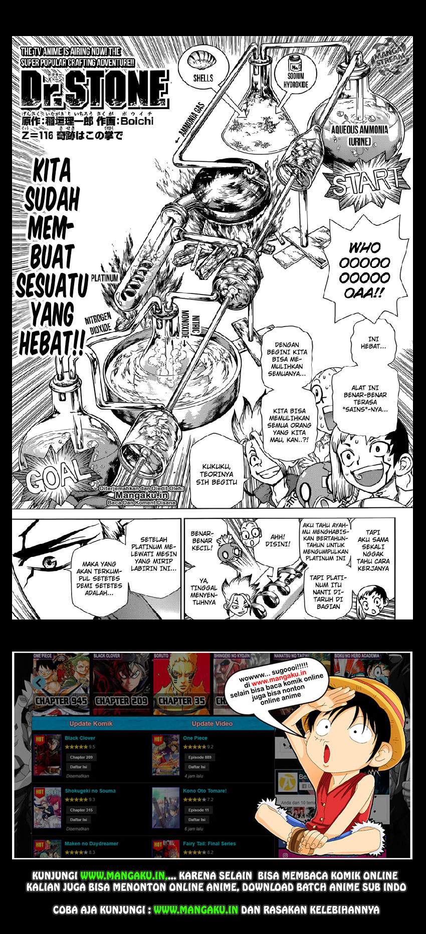 Dr. Stone Chapter 116 Bahasa Indonesia