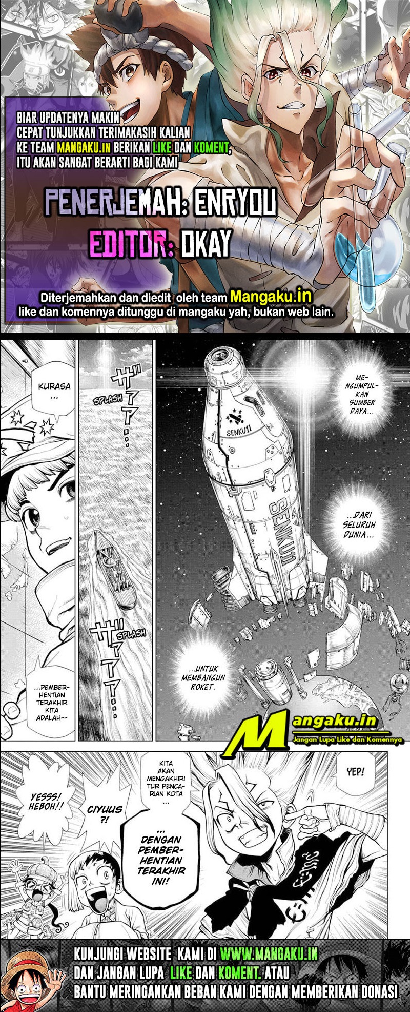 Dr. Stone Chapter 211 Bahasa Indonesia