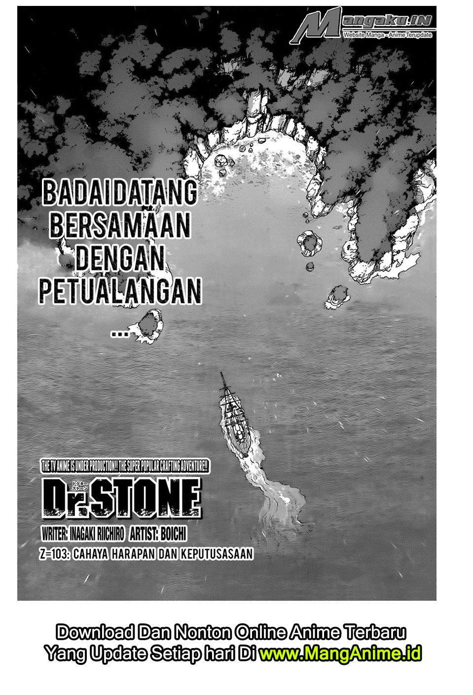 Dr. Stone Chapter 103 Bahasa Indonesia