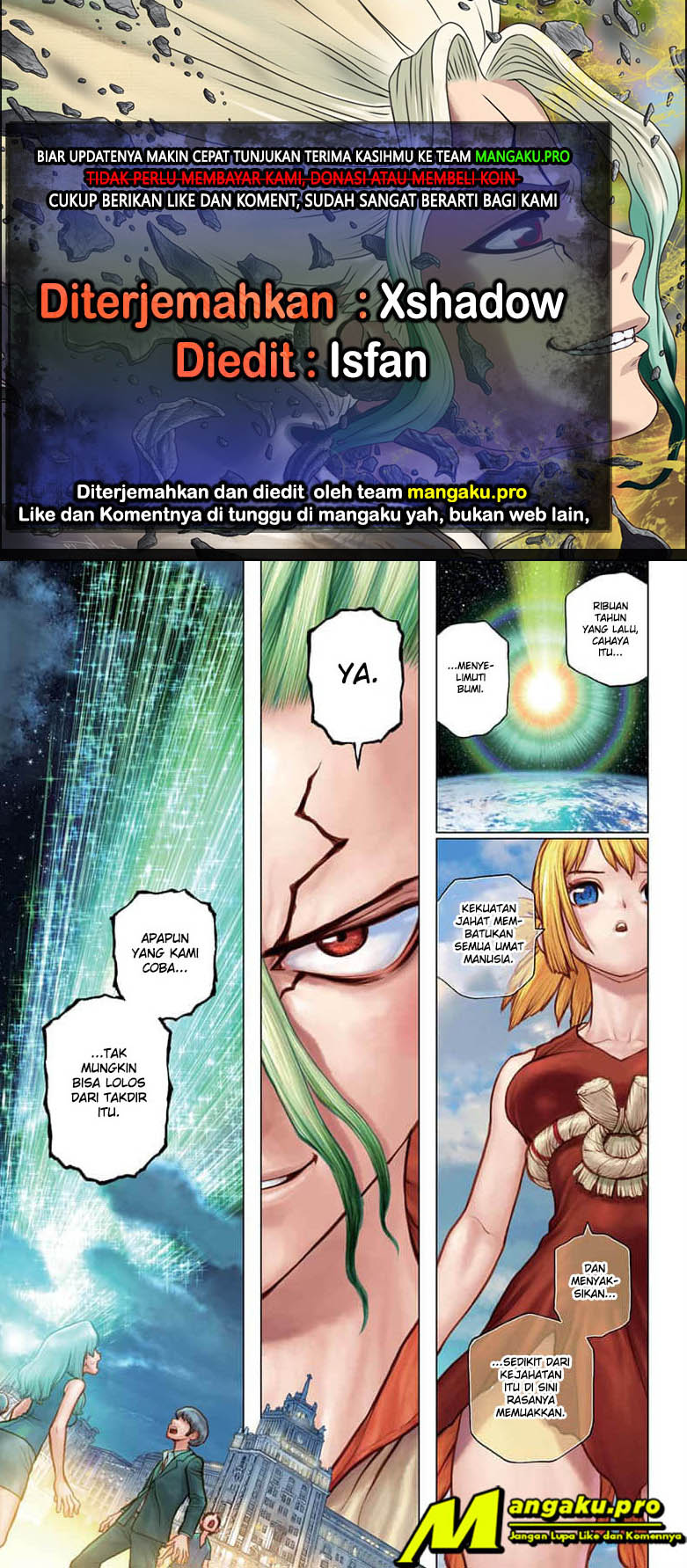 Dr. Stone Chapter 181 Bahasa Indonesia
