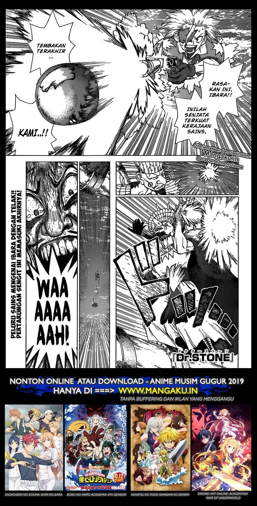 Dr. Stone Chapter 132 Bahasa Indonesia