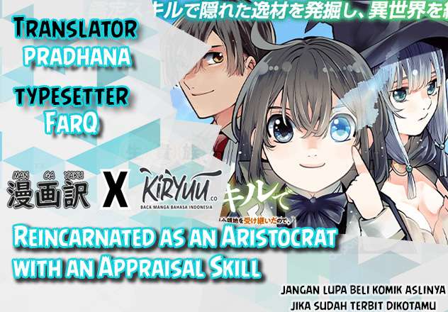 Reincarnated as an Aristocrat with an Appraisal Chapter 15 Bahasa Indonesia