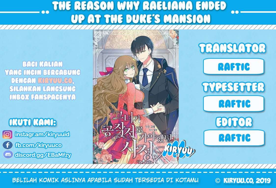 The Reason Why Raeliana Ended Up at the Duke’s Mansion Chapter 3 Bahasa Indonesia