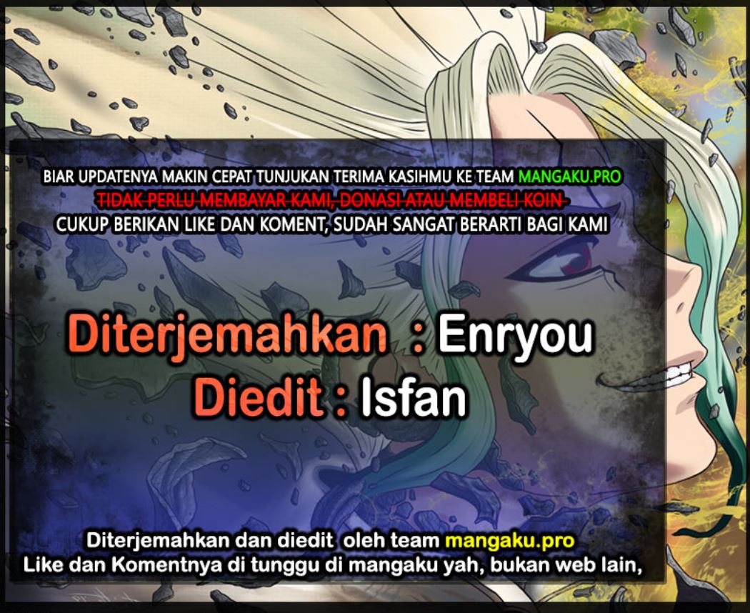 Dr. Stone Chapter 180 Bahasa Indonesia