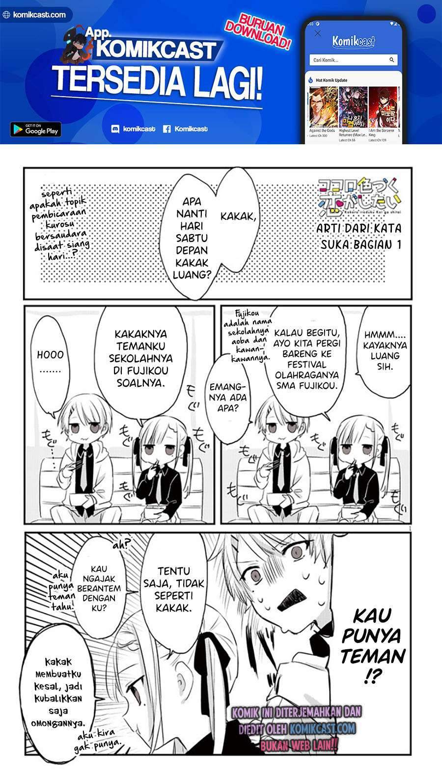 Kokoro Irozuku Koi ga Shitai Chapter 08 Bahasa Indonesia