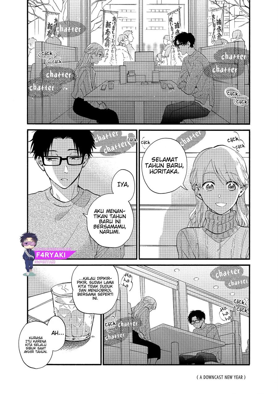 Wotaku ni Koi wa Muzukashii Chapter 53 Bahasa Indonesia