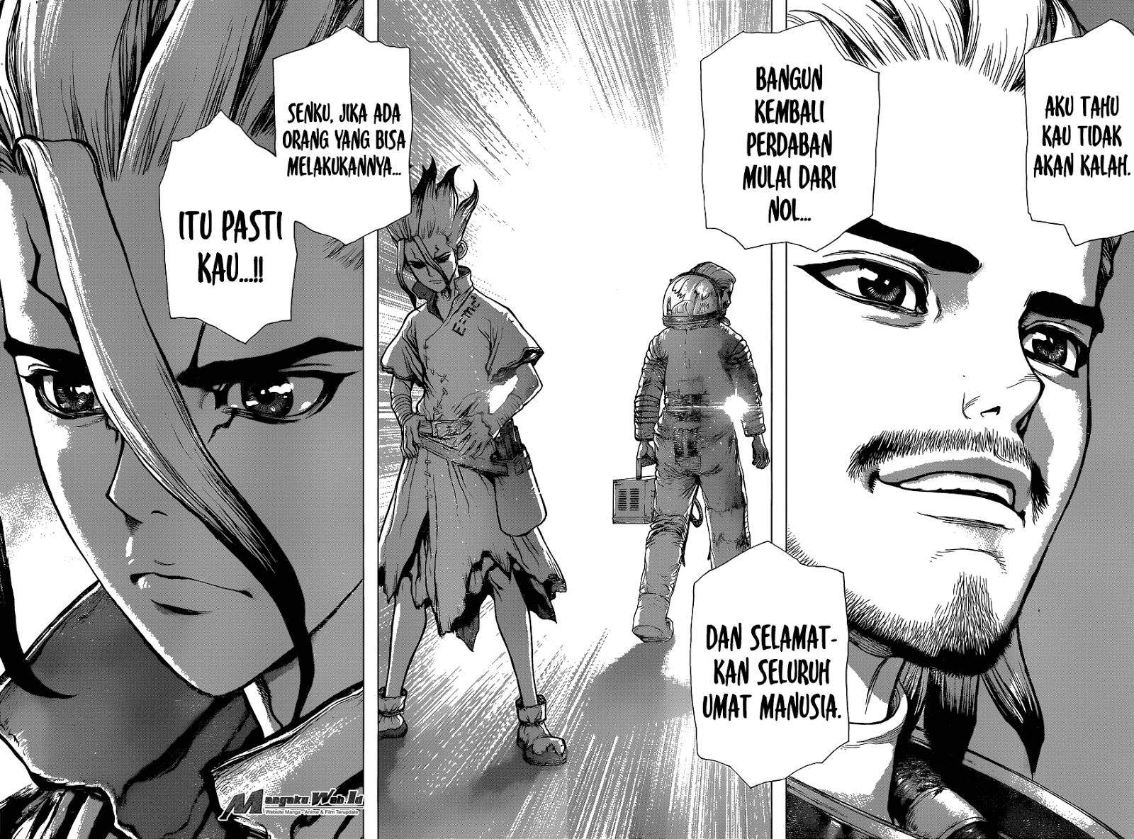 Dr. Stone Chapter 45 Bahasa Indonesia