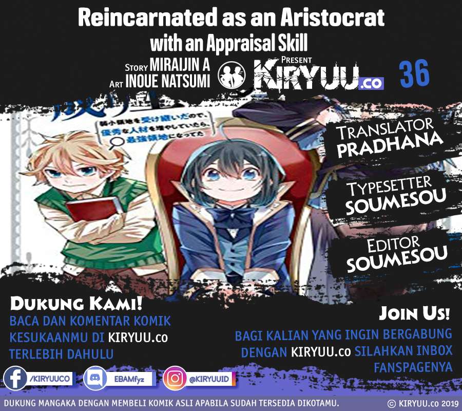 Reincarnated as an Aristocrat with an Appraisal Chapter 36 Bahasa Indonesia