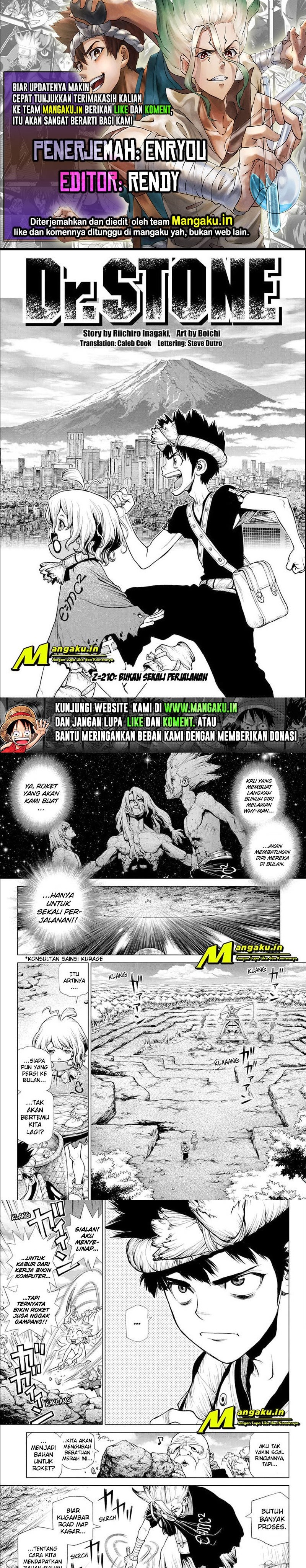 Dr. Stone Chapter 210 Bahasa Indonesia
