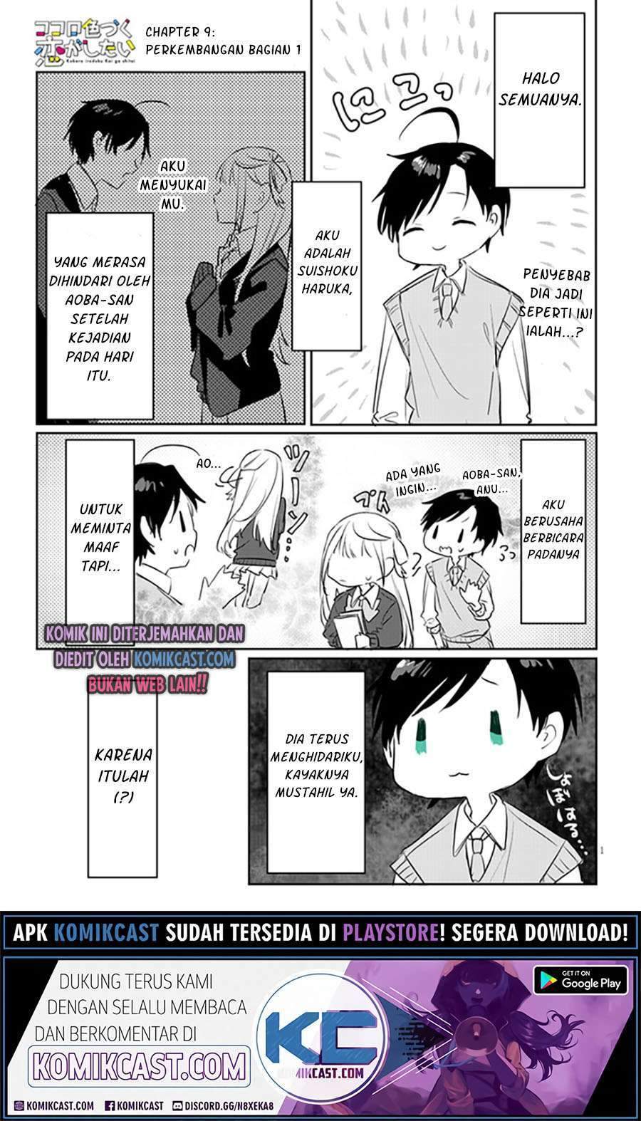 Kokoro Irozuku Koi ga Shitai Chapter 09 Bahasa Indonesia