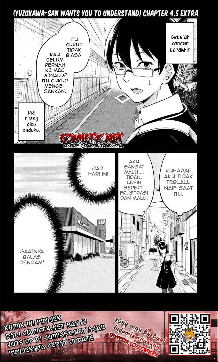 Yuzukawa-san wa, Sasshite Hoshii. Chapter 04.5 Bahasa Indonesia