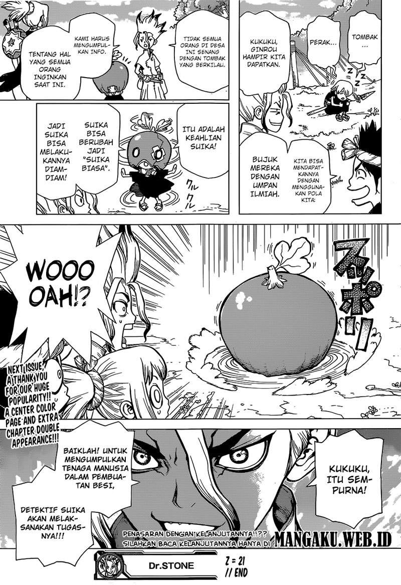 Dr. Stone Chapter 21 Bahasa Indonesia