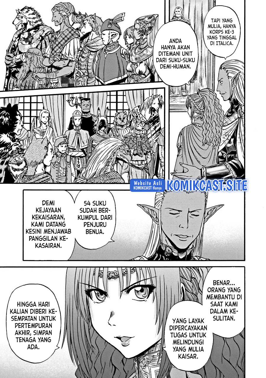 Gate – Jietai Kare no Chi nite, Kaku Tatakeri Chapter 120 Bahasa Indonesia