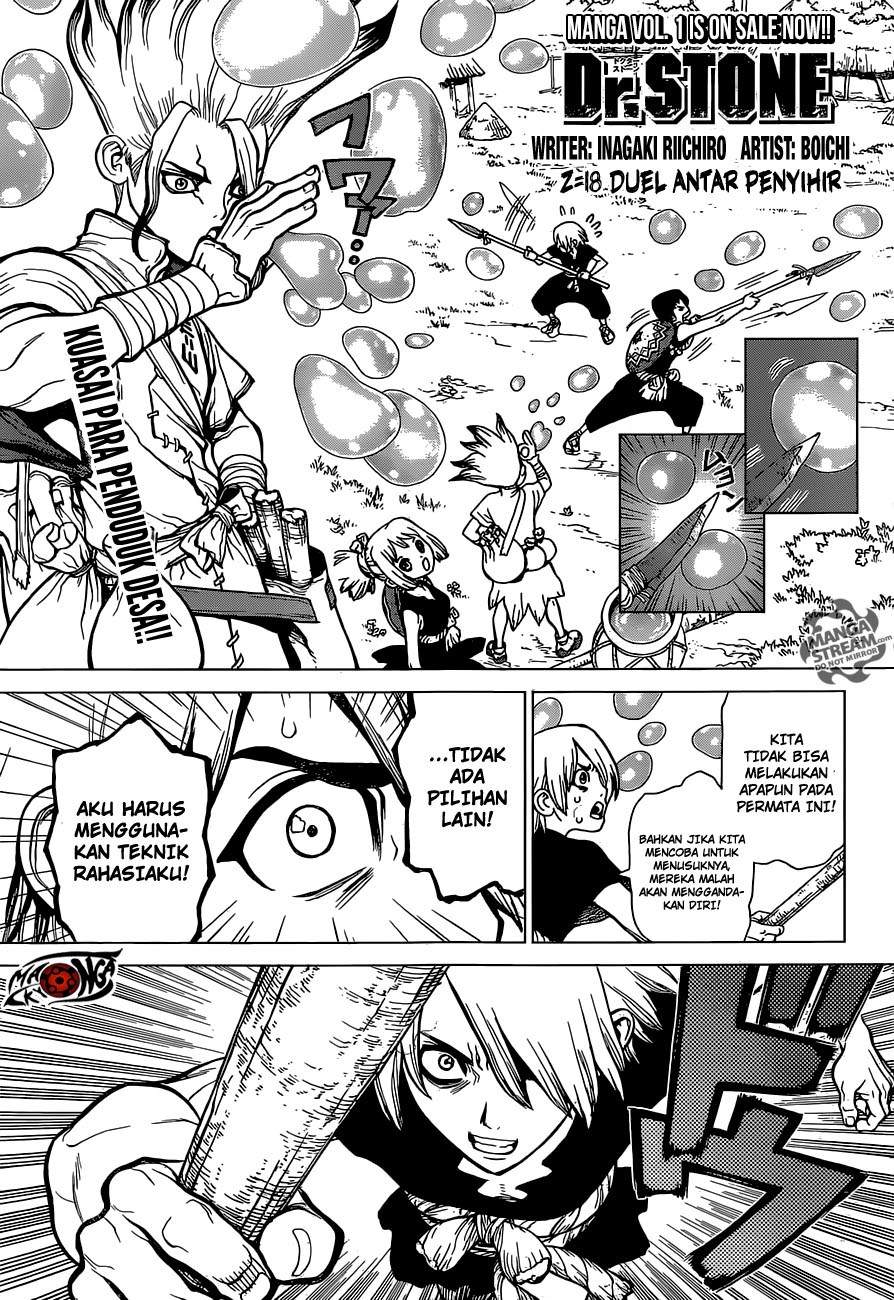 Dr. Stone Chapter 18 Bahasa Indonesia