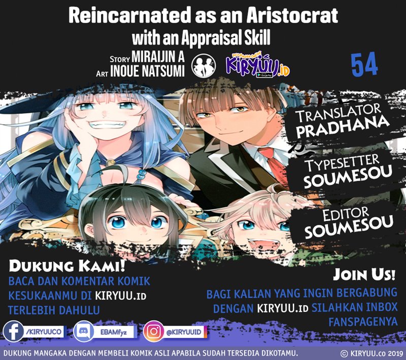 Reincarnated as an Aristocrat with an Appraisal Chapter 54 Bahasa Indonesia