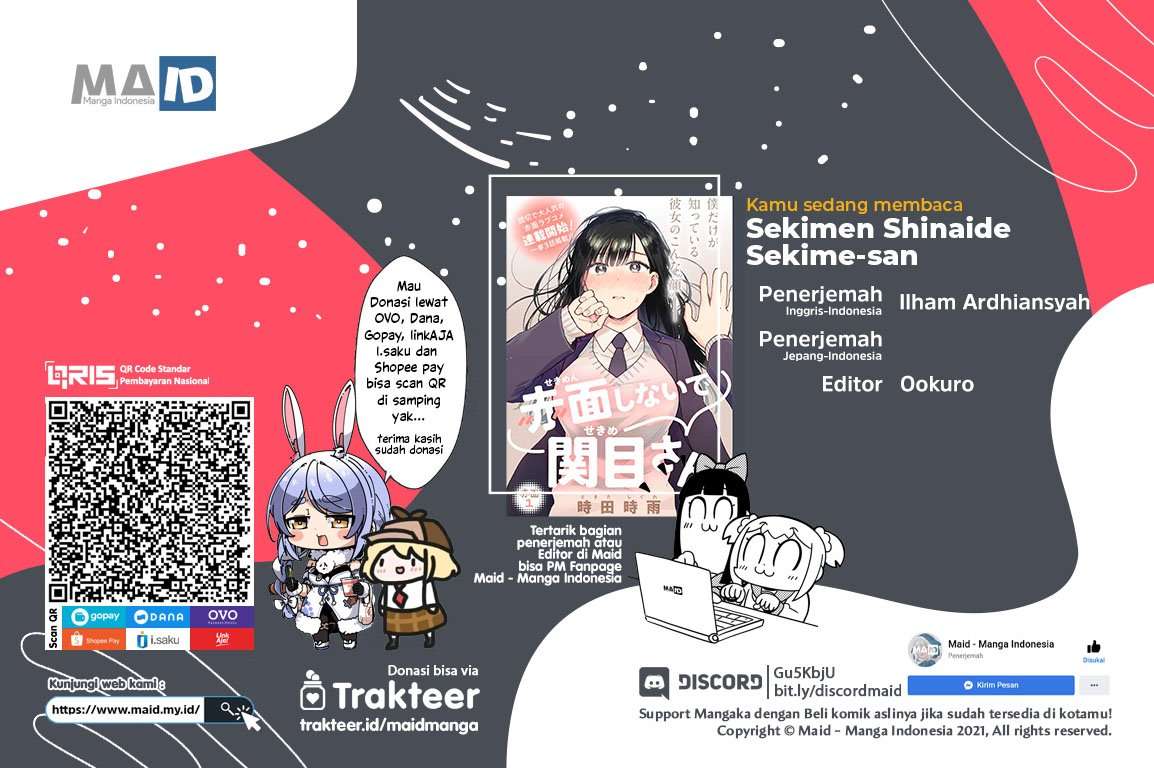 Sekimen Shinaide Sekime-san Chapter 05 Bahasa Indonesia