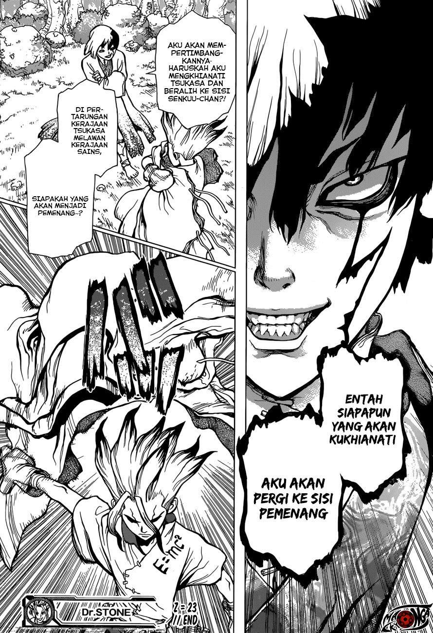 Dr. Stone Chapter 23 Bahasa Indonesia