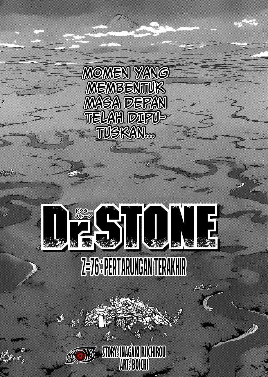 Dr. Stone Chapter 76 Bahasa Indonesia