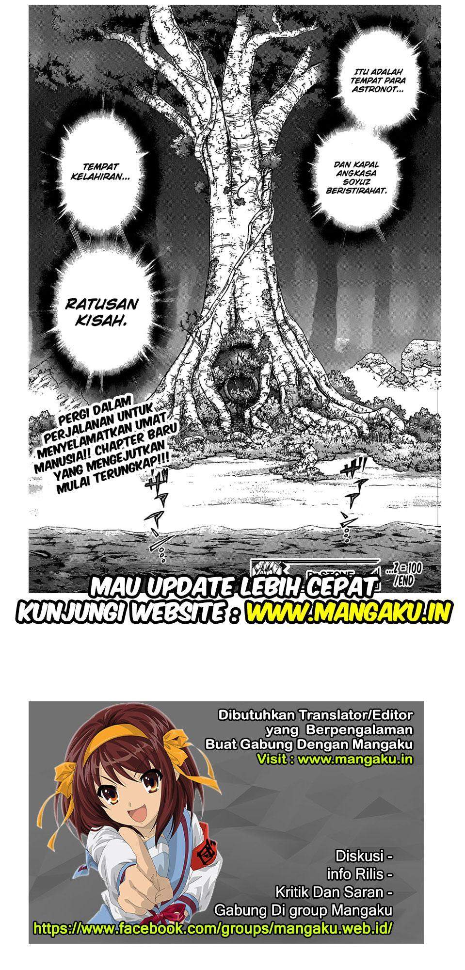 Dr. Stone Chapter 100 Bahasa Indonesia