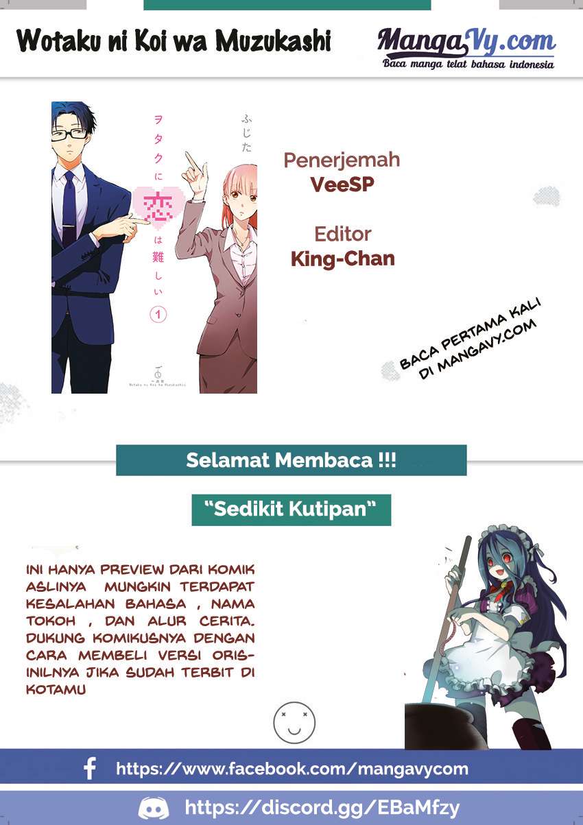 Wotaku ni Koi wa Muzukashii Chapter 21 Bahasa Indonesia