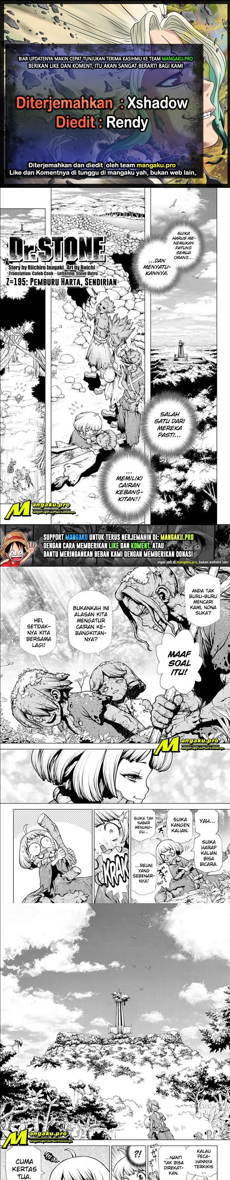 Dr. Stone Chapter 195 Bahasa Indonesia