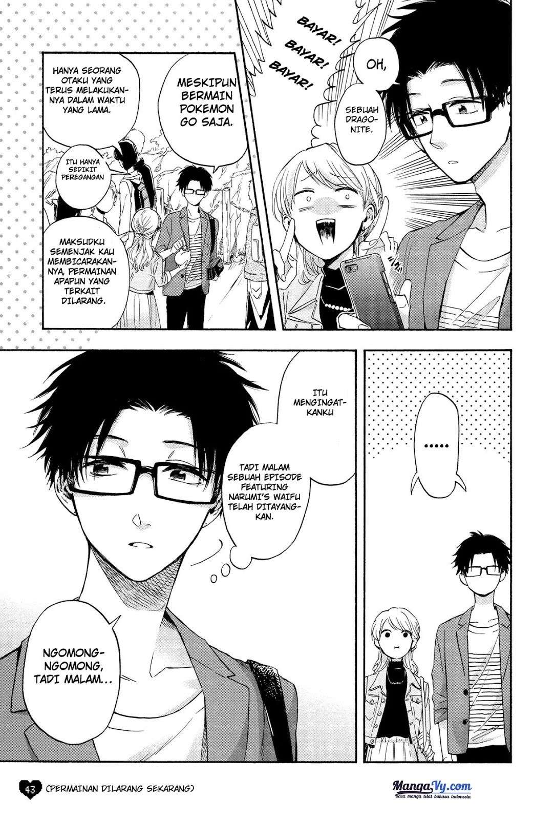 Wotaku ni Koi wa Muzukashii Chapter 17.5 Bahasa Indonesia