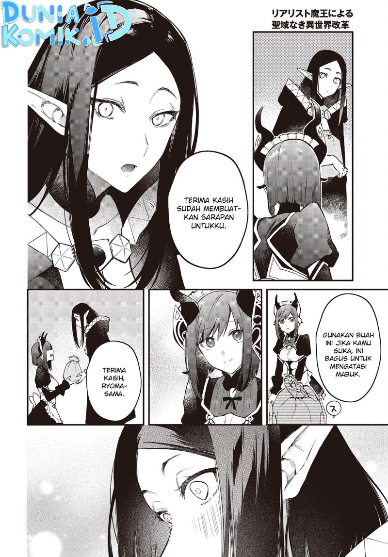 Realist Maou Niyoru Seiiki Naki Isekai Kaikaku Chapter 43 Bahasa Indonesia