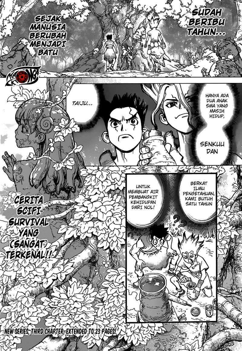 Dr. Stone Chapter 03 Bahasa Indonesia