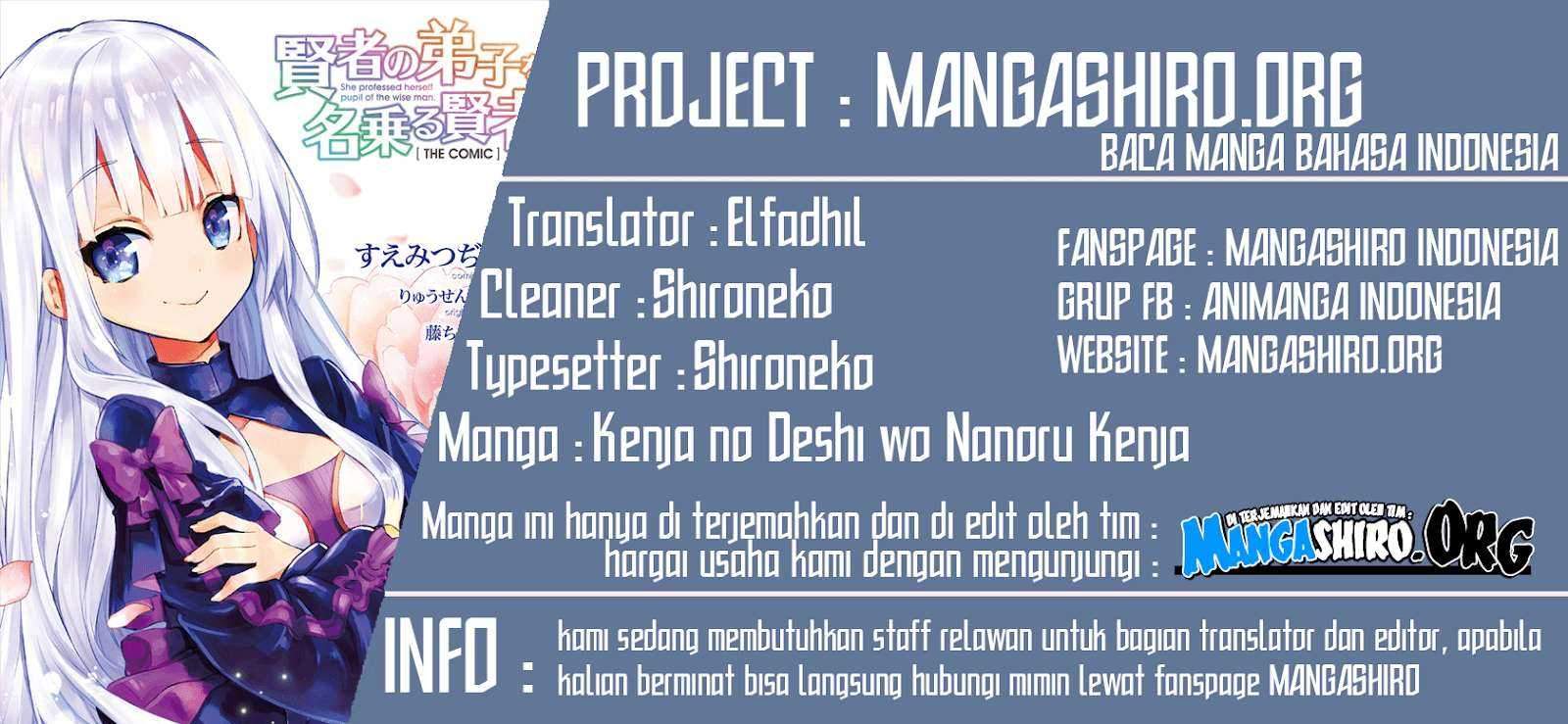 Kenja no Deshi wo Nanoru Kenja The Comic Chapter 35 Bahasa Indonesia