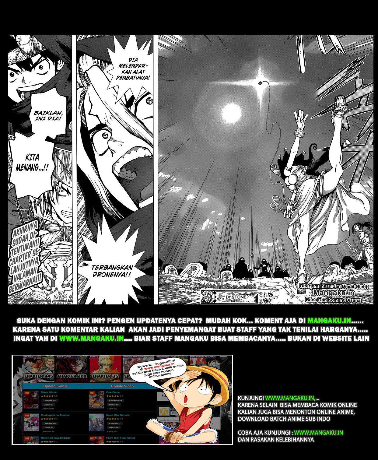 Dr. Stone Chapter 126 Bahasa Indonesia