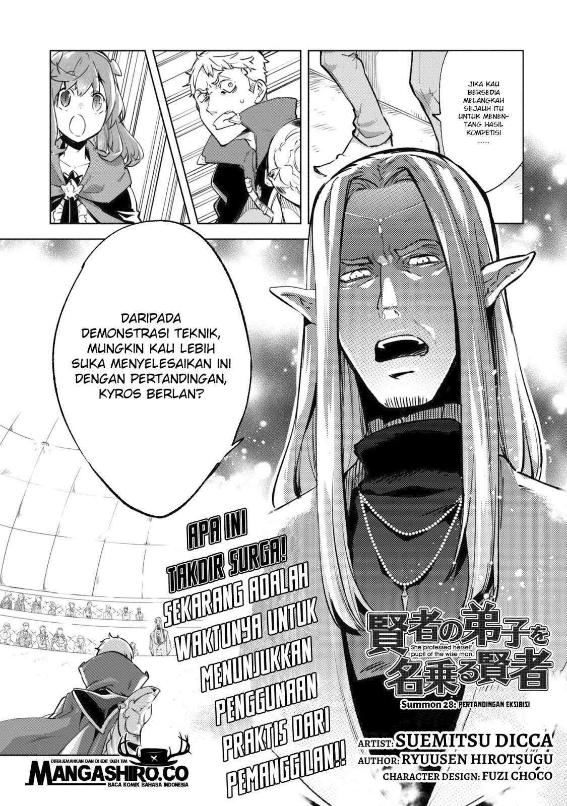 Kenja no Deshi wo Nanoru Kenja The Comic Chapter 28 Bahasa Indonesia