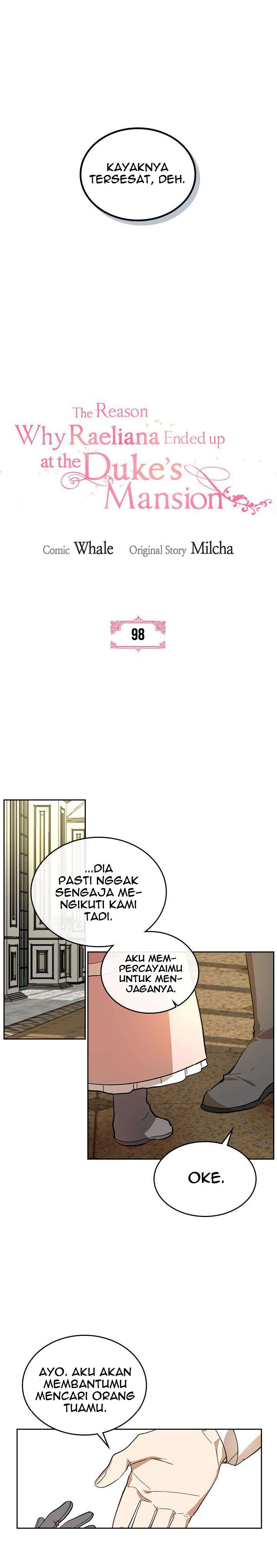 The Reason Why Raeliana Ended Up at the Duke’s Mansion Chapter 98 Bahasa Indonesia