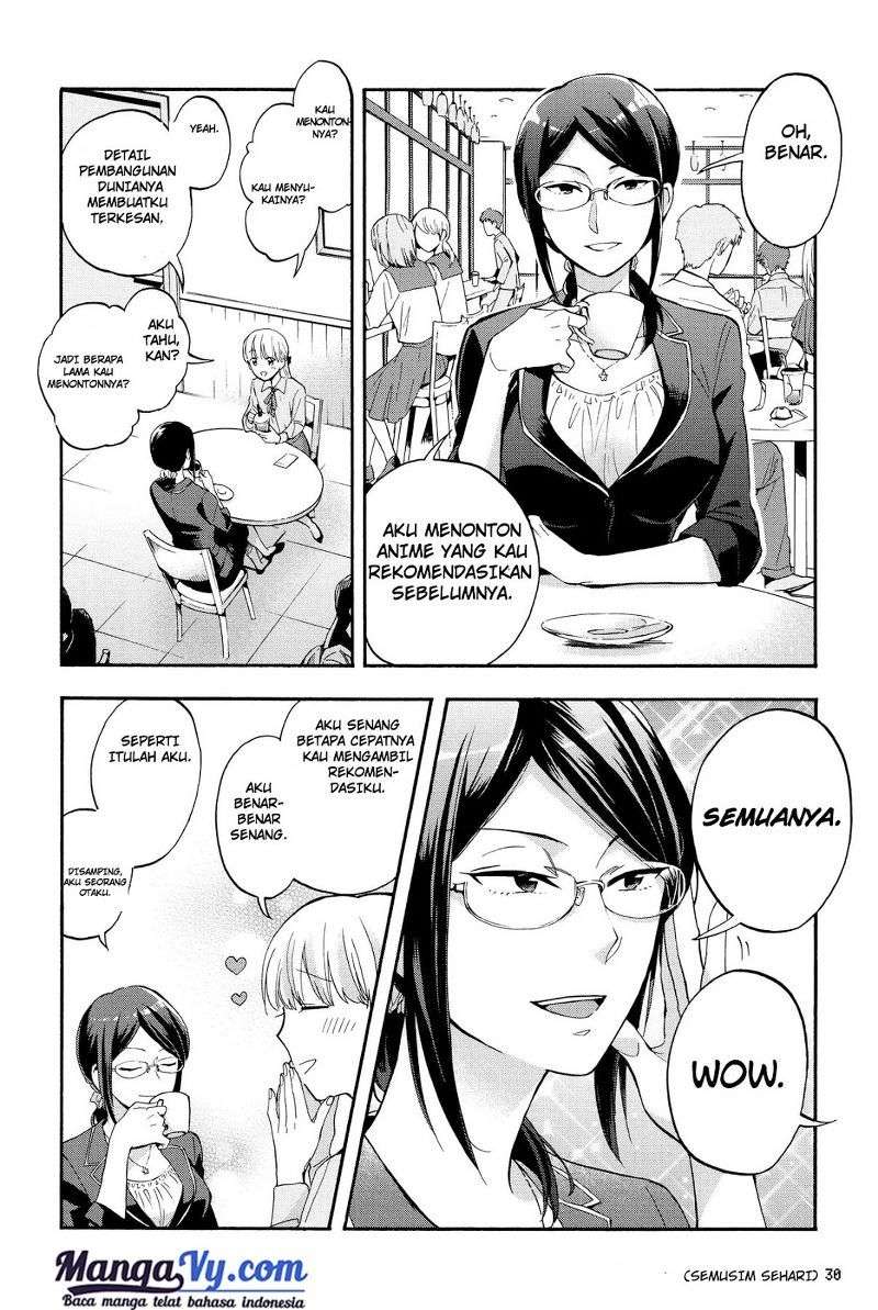 Wotaku ni Koi wa Muzukashii Chapter 17 Bahasa Indonesia