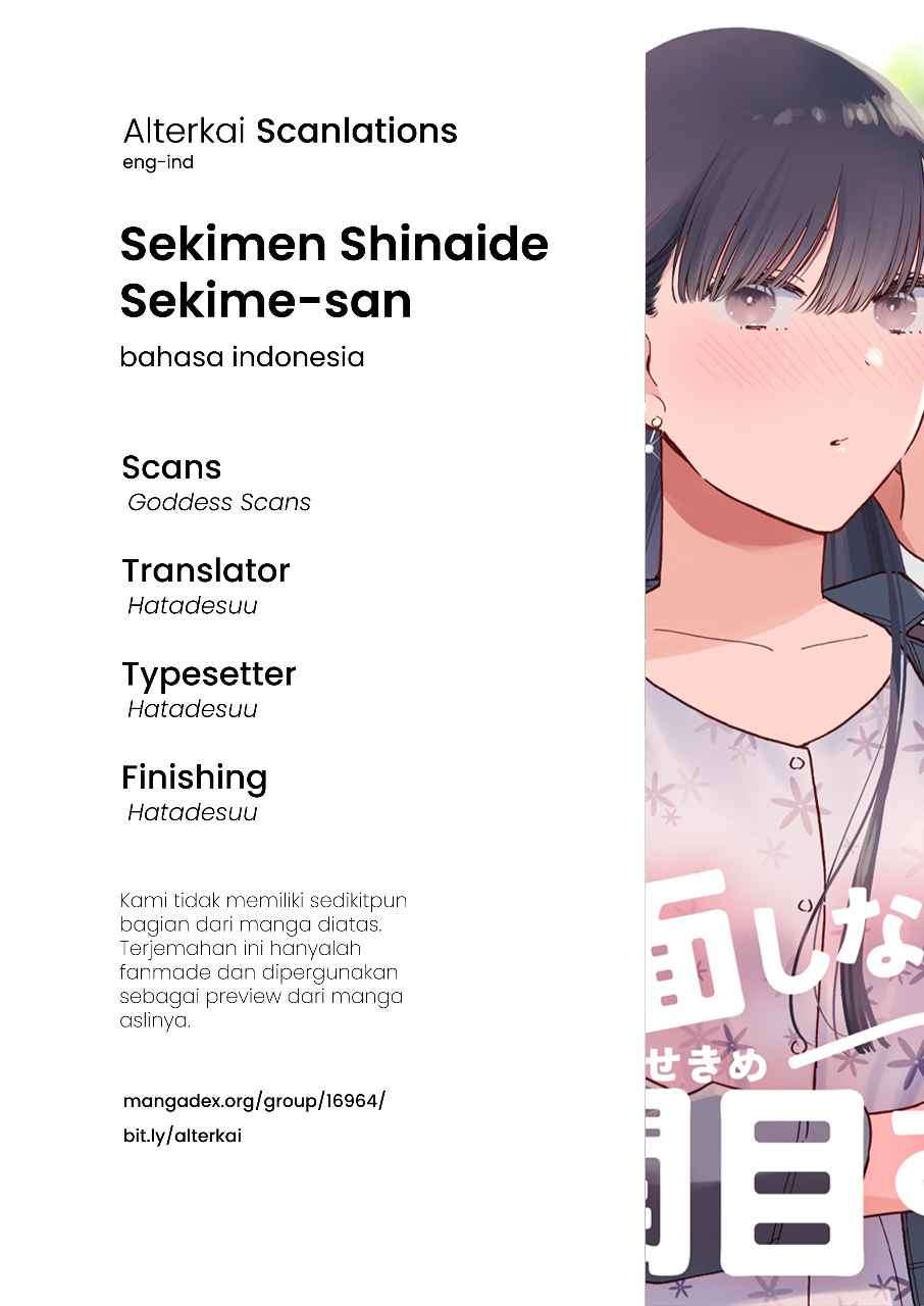 Sekimen Shinaide Sekime-san Chapter 07 Bahasa Indonesia