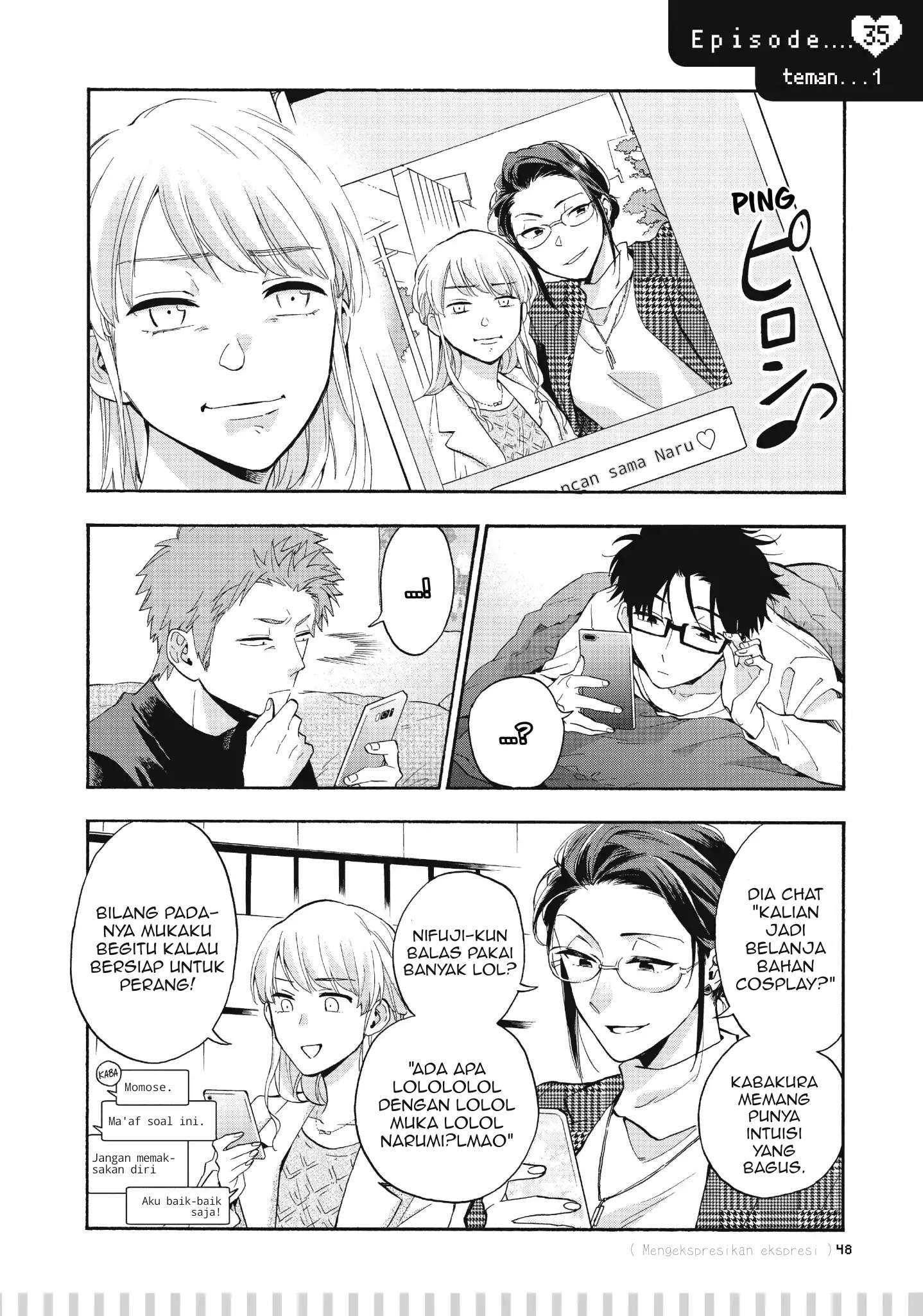 Wotaku ni Koi wa Muzukashii Chapter 35 Bahasa Indonesia