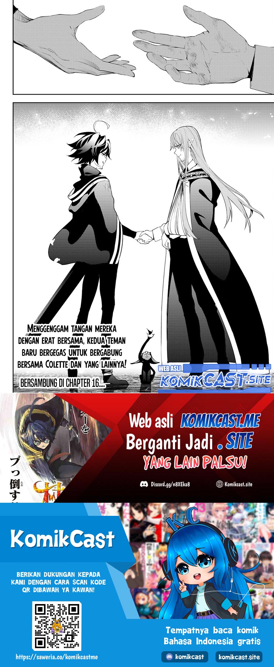Tsue to Tsurugi no Wistoria Chapter 15 Bahasa Indonesia