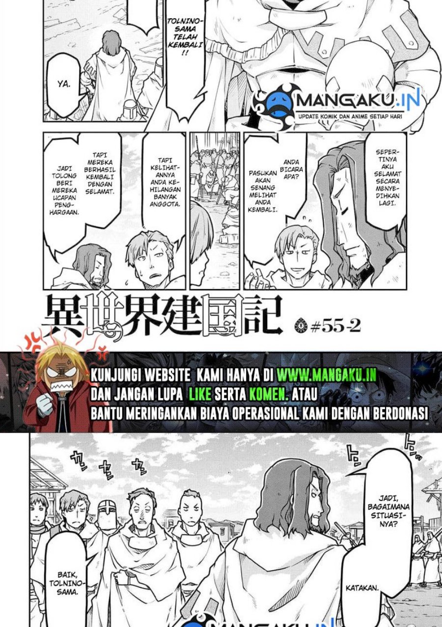 Isekai Kenkokuki Chapter 55.2 Bahasa Indonesia