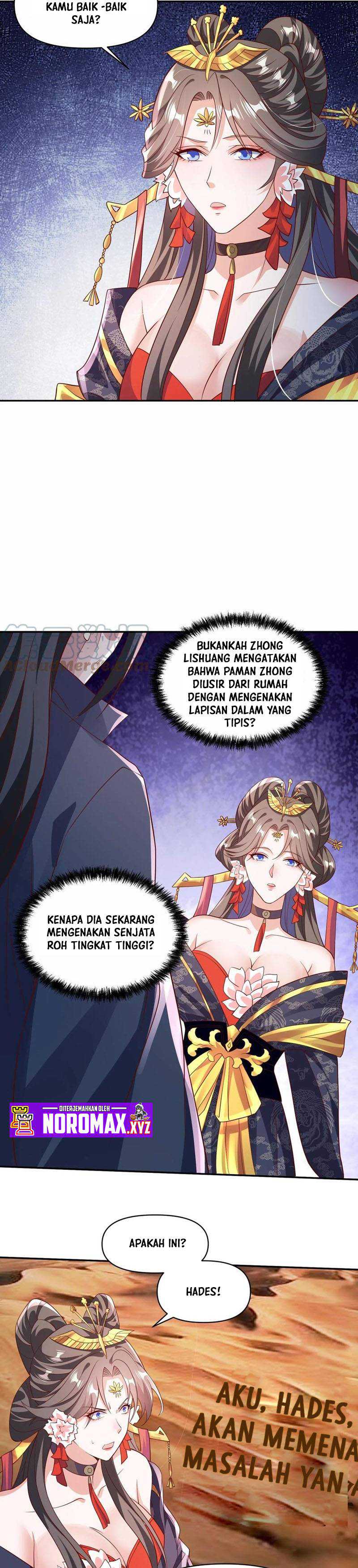 It’s Over! The Queen’s Soft Rice Husband is Actually Invincible Chapter 59 Bahasa Indonesia