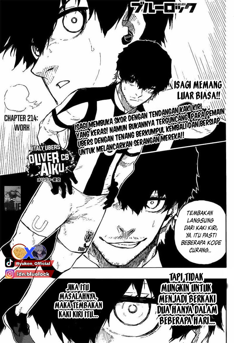 Blue Lock Chapter 214 Bahasa Indonesia