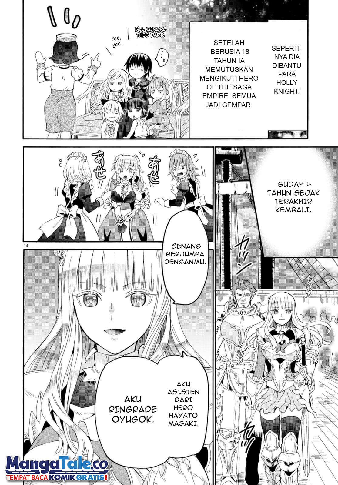 Death March kara Hajimaru Isekai Kyousoukyoku Chapter 95 Bahasa Indonesia