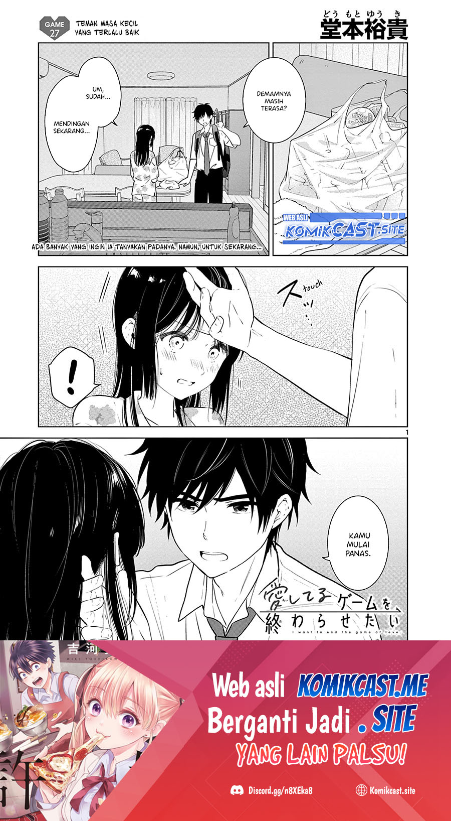 Aishiteru Game wo Owarasetai Chapter 27 Bahasa Indonesia