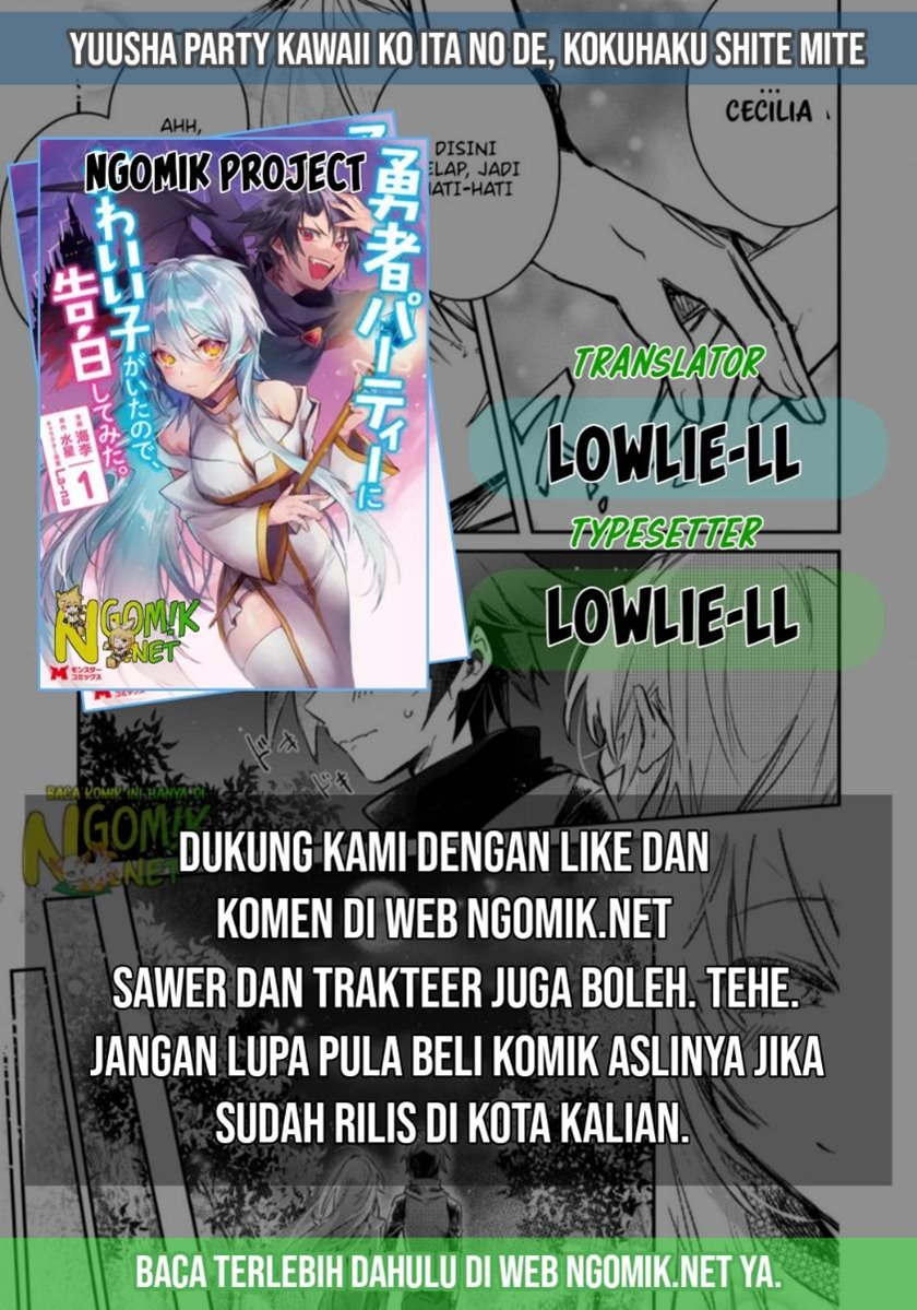 Yuusha Party ni Kawaii Ko ga Ita no de, Kokuhaku Shite Mita Chapter 07.1 Bahasa Indonesia